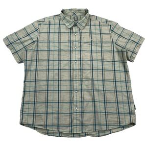 Stio Pearl Snap Shirt Button Up Short Sleeve Men's XXL